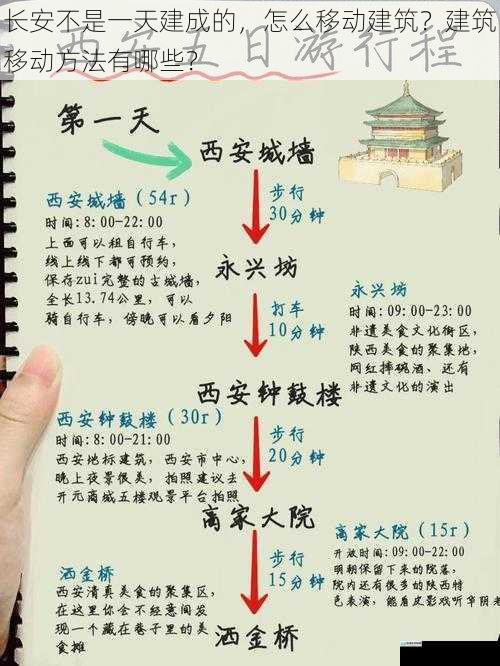 长安不是一天建成的，怎么移动建筑？建筑移动方法有哪些？