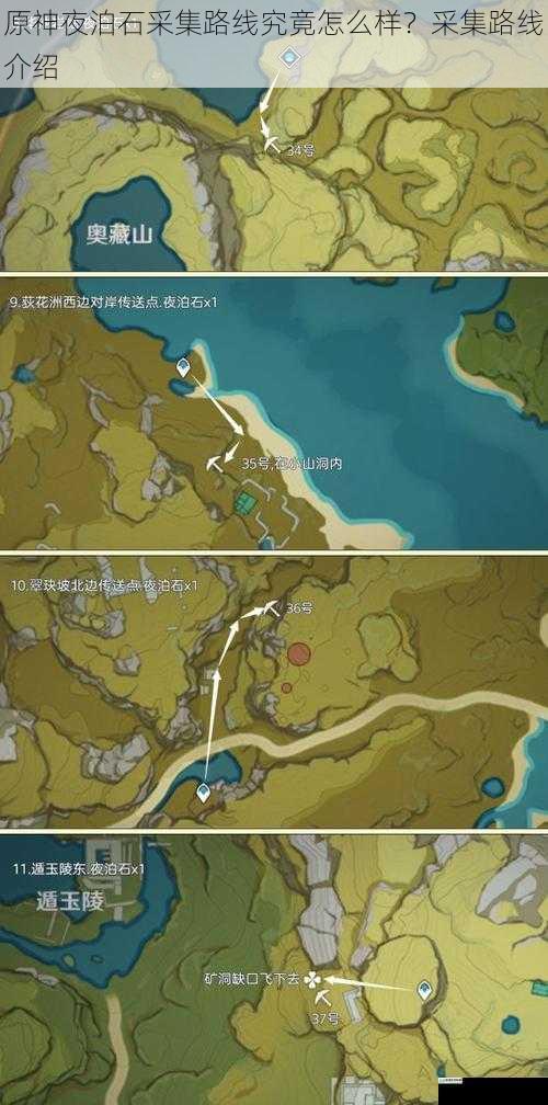 原神夜泊石采集路线究竟怎么样？采集路线介绍