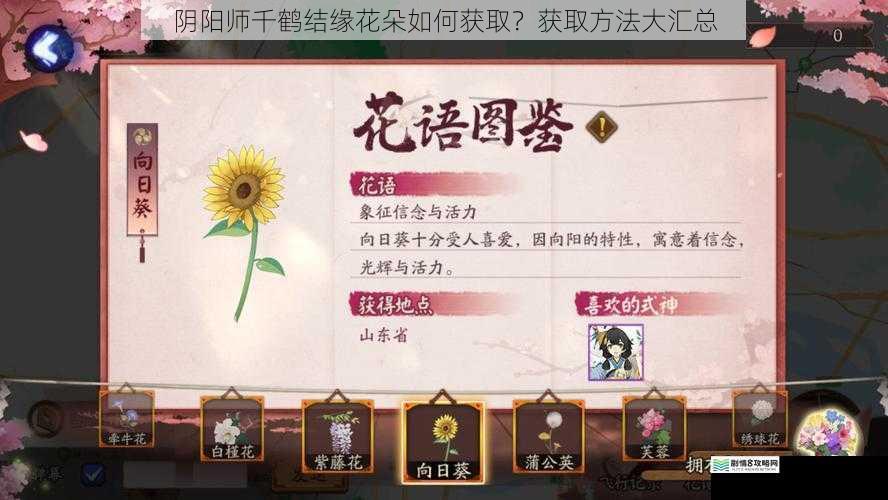 阴阳师千鹤结缘花朵如何获取？获取方法大汇总