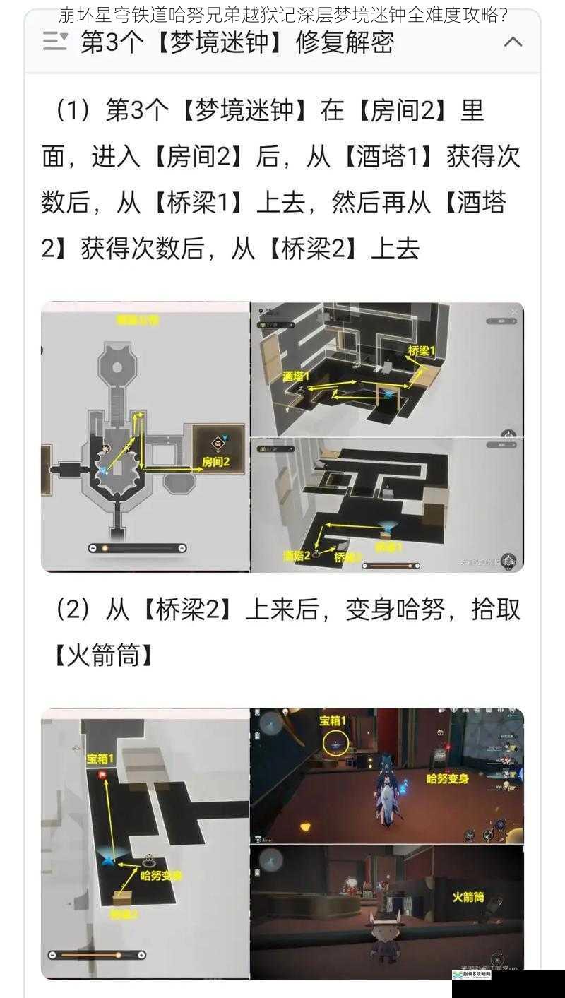 崩坏星穹铁道哈努兄弟越狱记深层梦境迷钟全难度攻略？