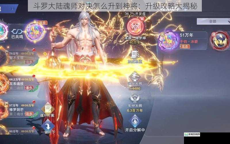 斗罗大陆魂师对决怎么升到神将：升级攻略大揭秘