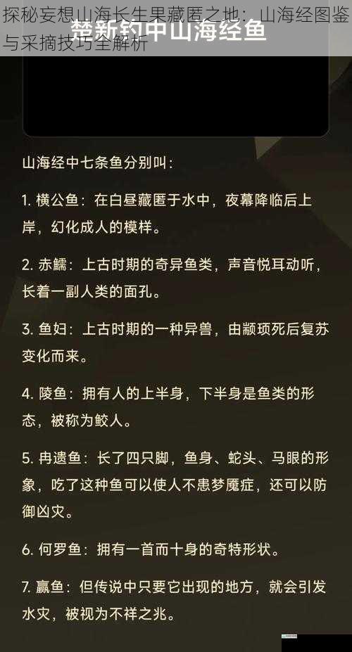 探秘妄想山海长生果藏匿之地：山海经图鉴与采摘技巧全解析